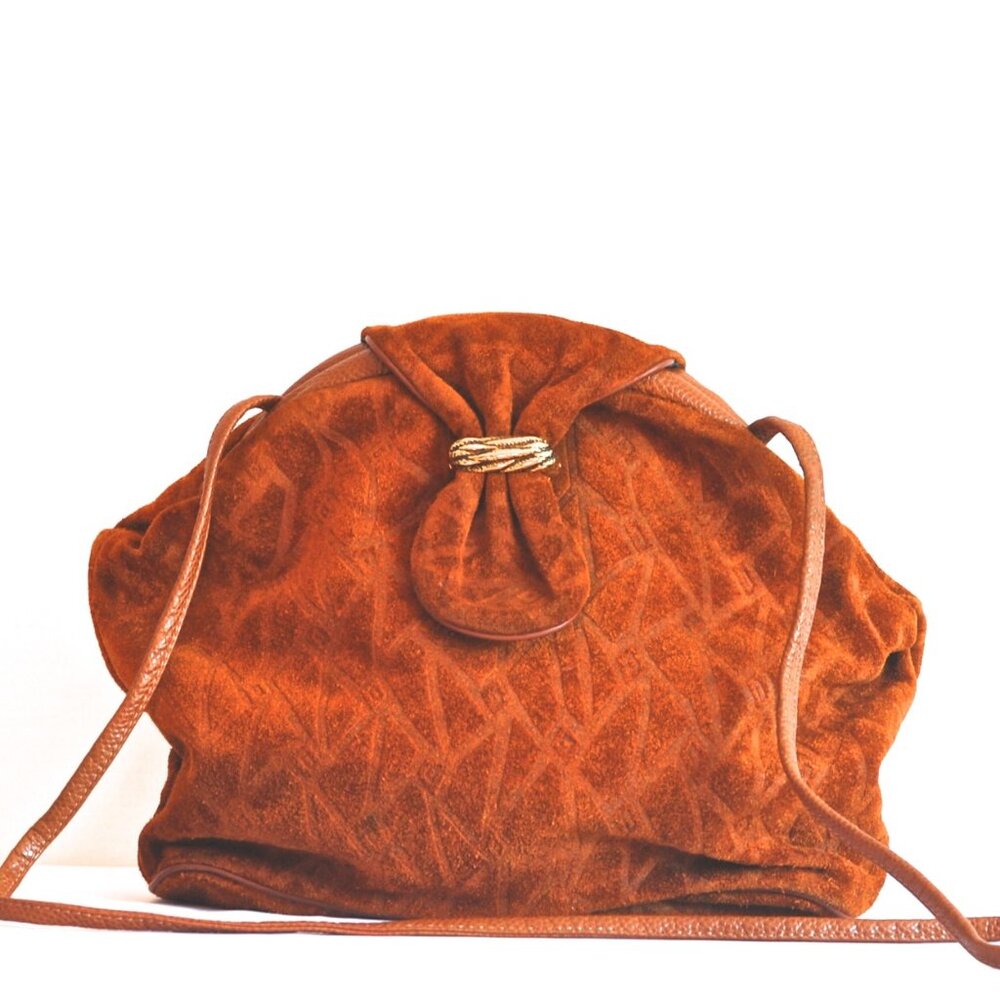 Mimo Sacs 1970's Embossed Suede Bag - Toronto